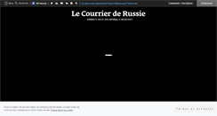 Desktop Screenshot of lecourrierderussie.com