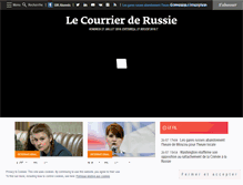 Tablet Screenshot of lecourrierderussie.com